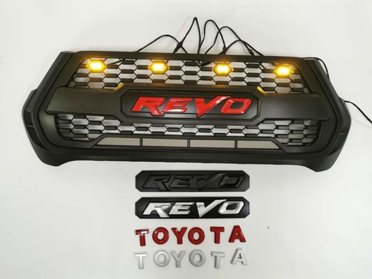 トヨタ・ハイラックスRocco Revo 2020のためのOEMの製造業者の卸し売りABSプラスチック黒い前部グリル2021年
