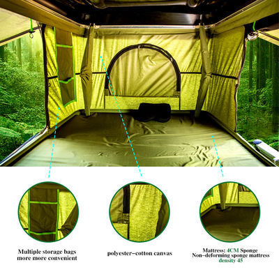 容易な設置4x4 Rainproof Sunproof最も軽く堅い貝の屋根の上のテント