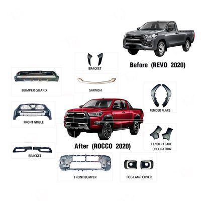 OEMの製造業者の卸し売り黒い車のフロント・バンパRocco 2020 2021年の改築ボディ キット