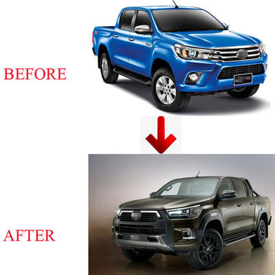 黒い車のフロントバンパー ロッコ 2020 2021 フェイスリフト ボディキット