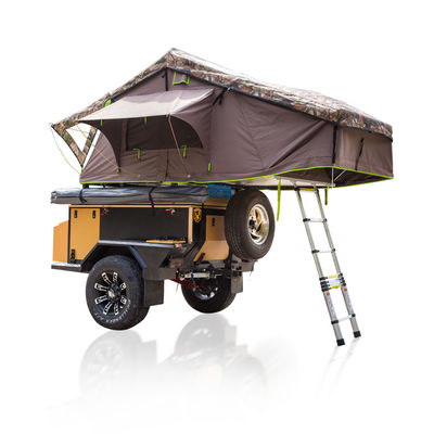 別館部屋が付いている防水4x4 4人のアルミニウム キャンプ車の柔らかい貝の屋上の屋根の上のテント